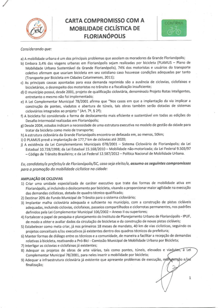 Carta Compromisso Assinada 2016 - Gean Loureiro- p1